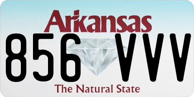 AR license plate 856VVV