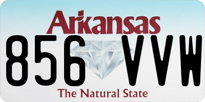 AR license plate 856VVW