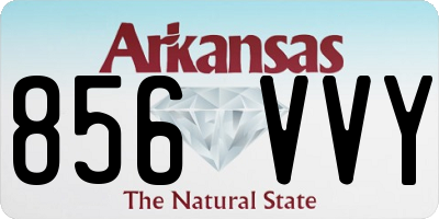 AR license plate 856VVY