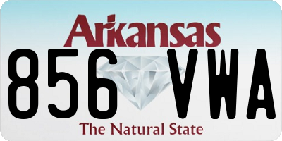 AR license plate 856VWA