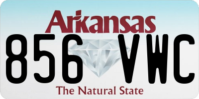 AR license plate 856VWC