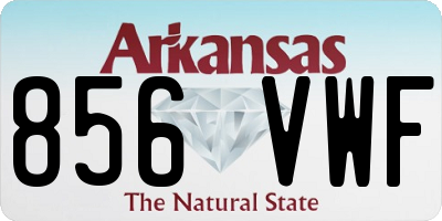 AR license plate 856VWF
