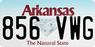 AR license plate 856VWG