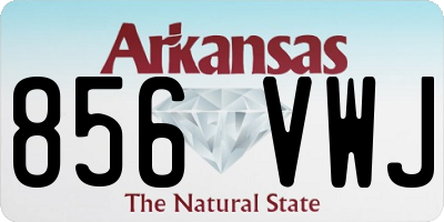 AR license plate 856VWJ