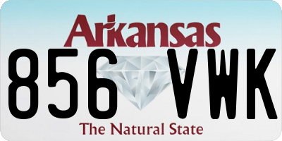 AR license plate 856VWK