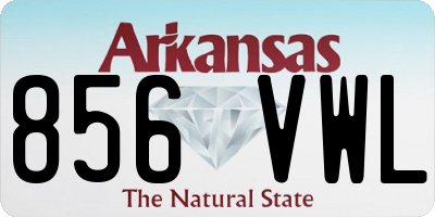 AR license plate 856VWL