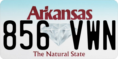AR license plate 856VWN