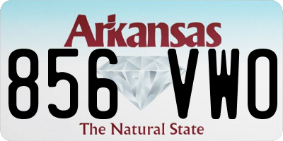 AR license plate 856VWO