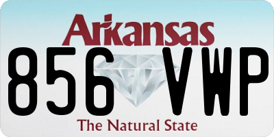 AR license plate 856VWP