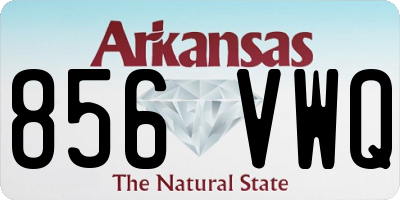 AR license plate 856VWQ