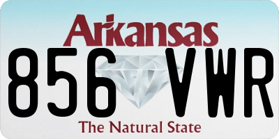 AR license plate 856VWR