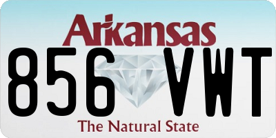 AR license plate 856VWT