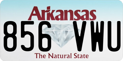 AR license plate 856VWU