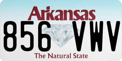 AR license plate 856VWV