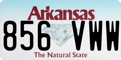 AR license plate 856VWW