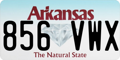 AR license plate 856VWX