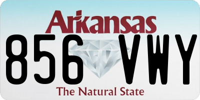 AR license plate 856VWY