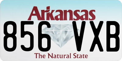AR license plate 856VXB