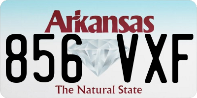 AR license plate 856VXF