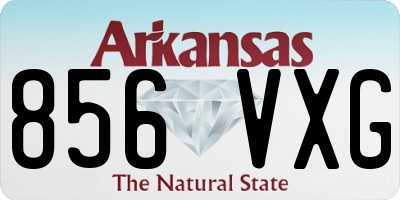 AR license plate 856VXG