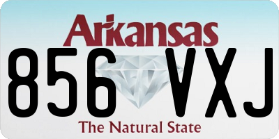 AR license plate 856VXJ