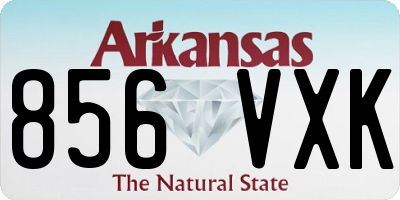 AR license plate 856VXK