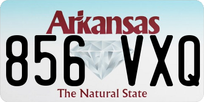 AR license plate 856VXQ