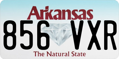 AR license plate 856VXR