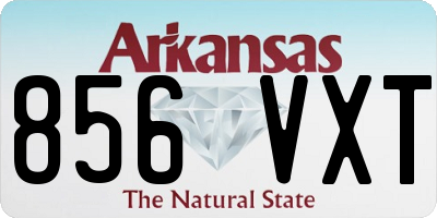 AR license plate 856VXT