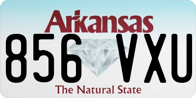 AR license plate 856VXU
