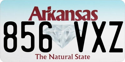 AR license plate 856VXZ