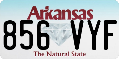 AR license plate 856VYF