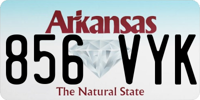 AR license plate 856VYK