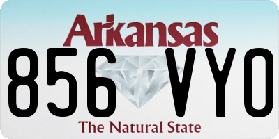 AR license plate 856VYO