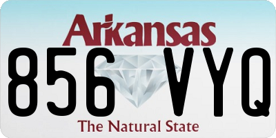 AR license plate 856VYQ