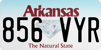 AR license plate 856VYR