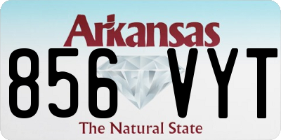 AR license plate 856VYT