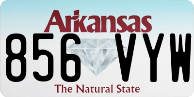 AR license plate 856VYW