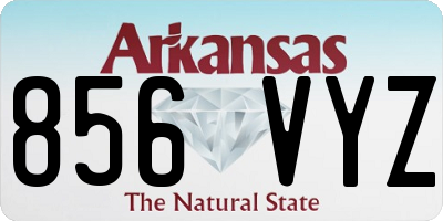 AR license plate 856VYZ