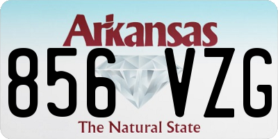 AR license plate 856VZG