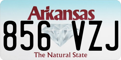 AR license plate 856VZJ