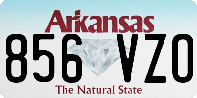 AR license plate 856VZO