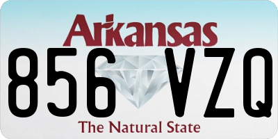 AR license plate 856VZQ