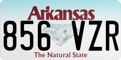 AR license plate 856VZR
