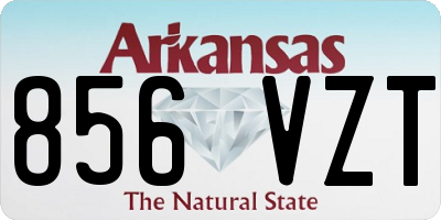 AR license plate 856VZT