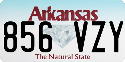 AR license plate 856VZY