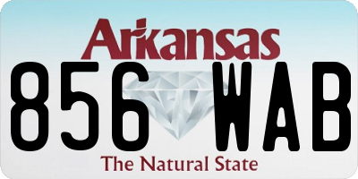 AR license plate 856WAB