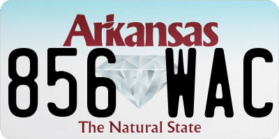 AR license plate 856WAC