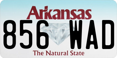 AR license plate 856WAD