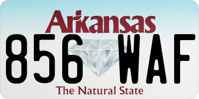 AR license plate 856WAF